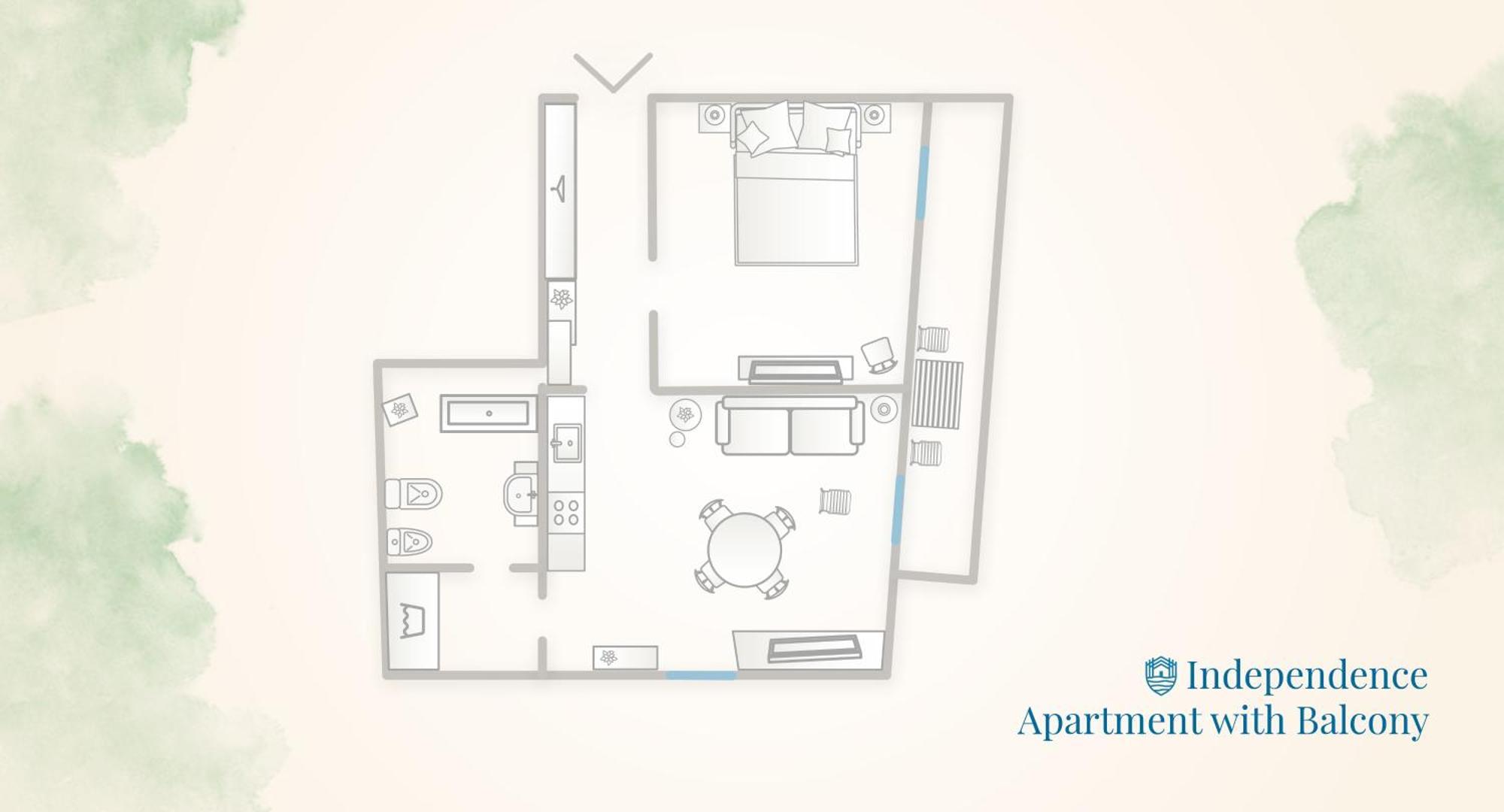 Independence Apartment With Balcony By Rent All Côme Extérieur photo